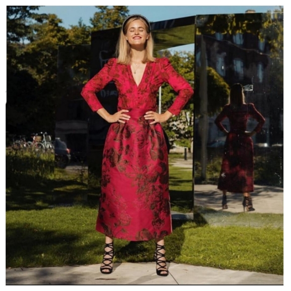 H&M Conscious EXCLUSIVE brocade pattern skirt